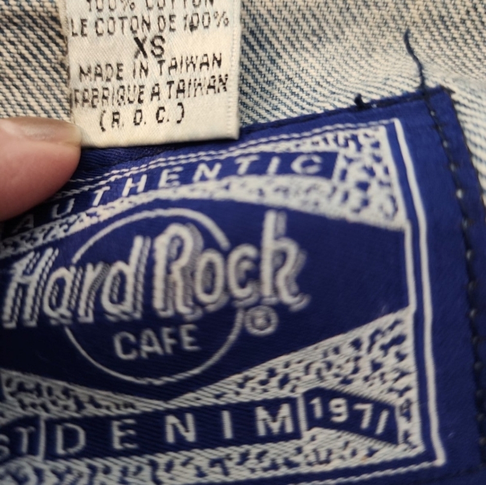 Authentic Hardrock Cafe skydome Toronto denim jacket - Picture 4 of 6
